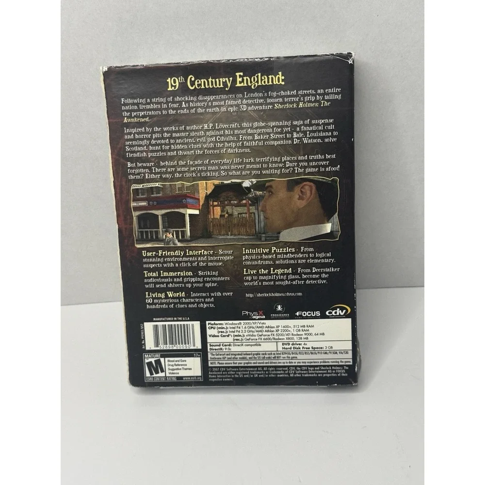 Sherlock Holmes: The Awakened (PC, 2007)